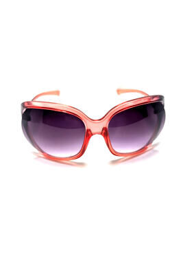 Casual Chic Purple Gradient Red Black Oversized Oval Women's Fashion Sunglasses